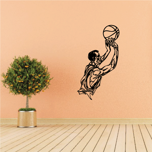 Image of Basketball Wall Decal - Vinyl Decal - Car Decal - CDS061