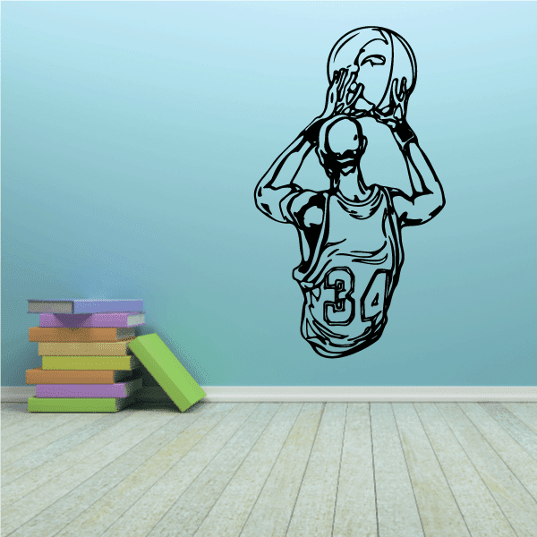 Image of Basketball Wall Decal - Vinyl Decal - Car Decal - CDS062