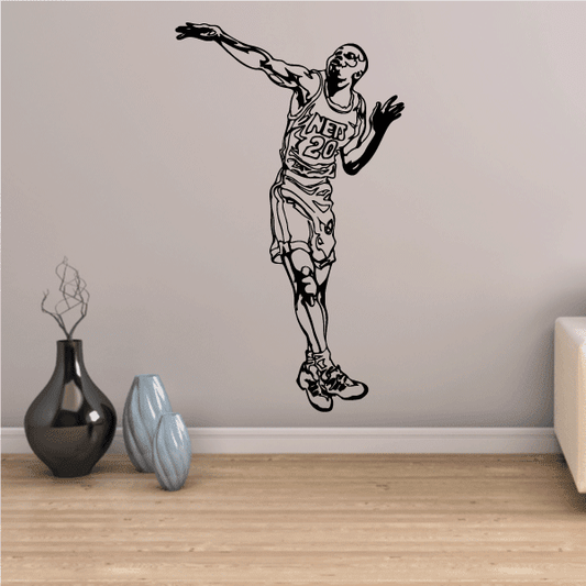 Image of Basketball Wall Decal - Vinyl Decal - Car Decal - CDS077