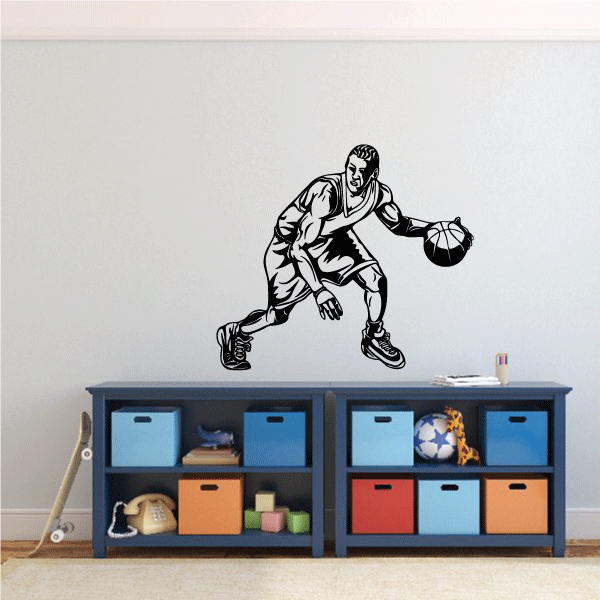 Image of Basketball Wall Decal - Vinyl Decal - Car Decal - CDS090