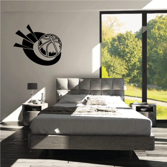 Image of Basketball Wall Decal - Vinyl Decal - Car Decal - CDS125