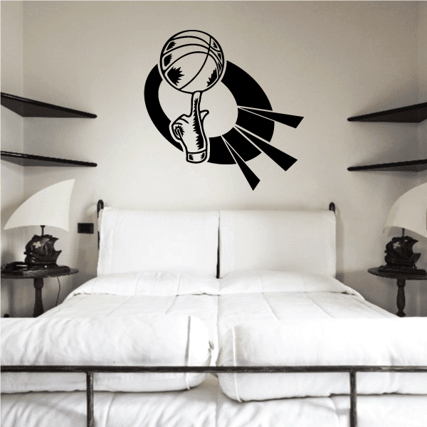 Image of Basketball Wall Decal - Vinyl Decal - Car Decal - CDS126