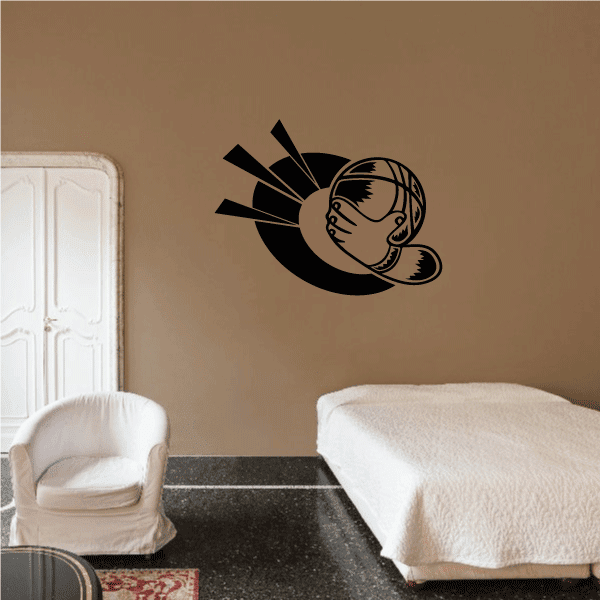 Image of Basketball Wall Decal - Vinyl Decal - Car Decal - CDS127