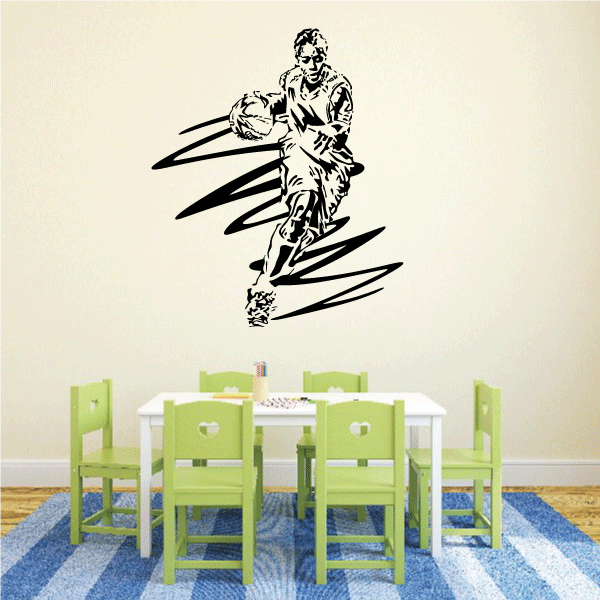 Image of Basketball Wall Decal - Vinyl Decal - Car Decal - CDS134