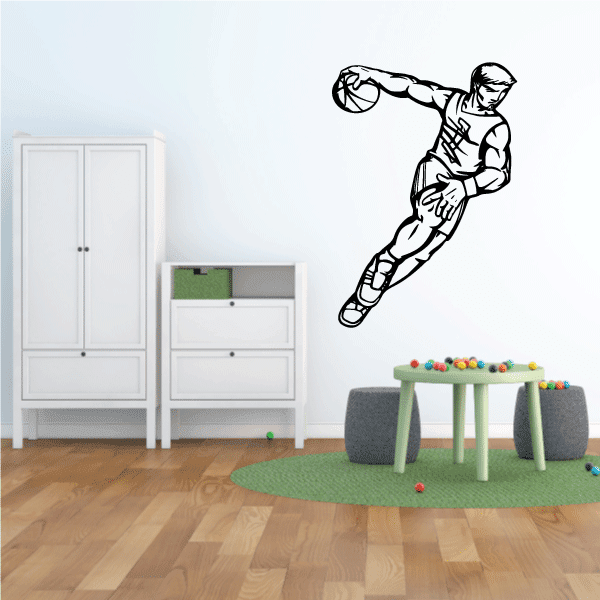 Image of Basketball Wall Decal - Vinyl Decal - Car Decal - CDS156