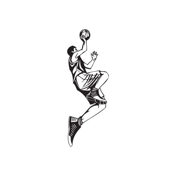 Image of Basketball Wall Decal - Vinyl Decal - Car Decal - DC 001