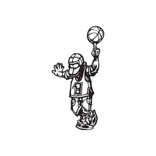 Image of Basketball Wall Decal - Vinyl Decal - Car Decal - DC 004