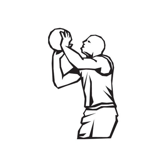 Image of Basketball Wall Decal - Vinyl Decal - Car Decal - DC 008