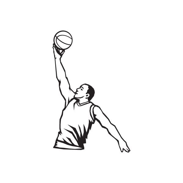 Image of Basketball Wall Decal - Vinyl Decal - Car Decal - DC 013