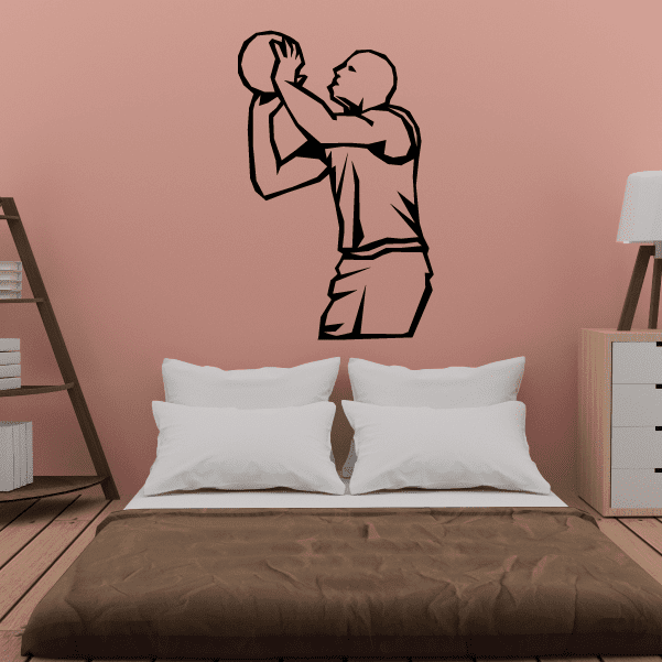 Image of Basketball Wall Decal - Vinyl Decal - Car Decal - SM003