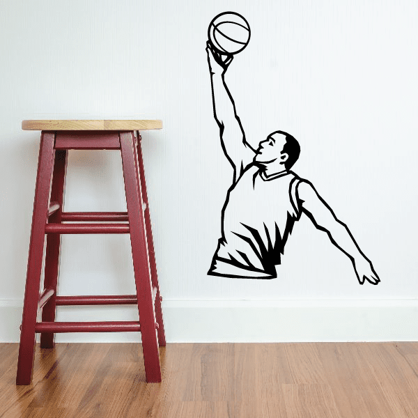 Image of Basketball Wall Decal - Vinyl Decal - Car Decal - SM008