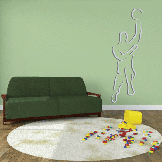 Image of Basketball Wall Decal - Vinyl Sticker - Car Sticker - Die Cut Sticker - CDScolor003