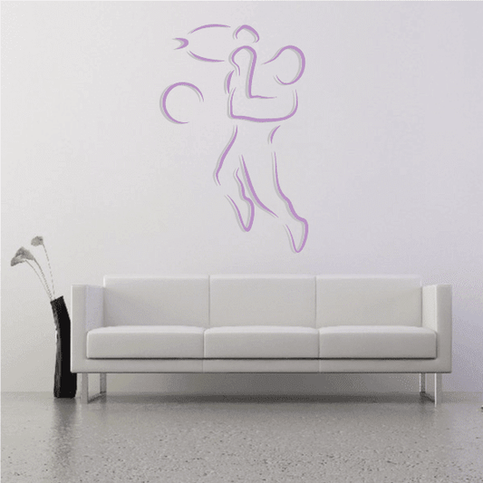 Image of Basketball Wall Decal - Vinyl Sticker - Car Sticker - Die Cut Sticker - CDScolor004