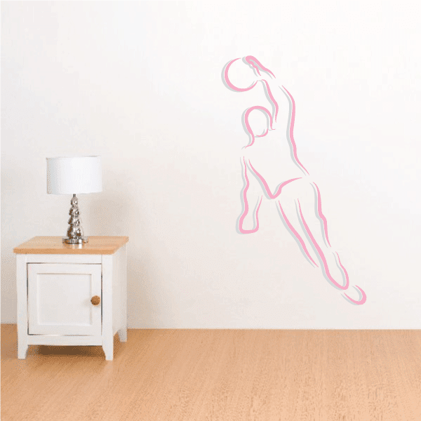 Image of Basketball Wall Decal - Vinyl Sticker - Car Sticker - Die Cut Sticker - CDScolor011