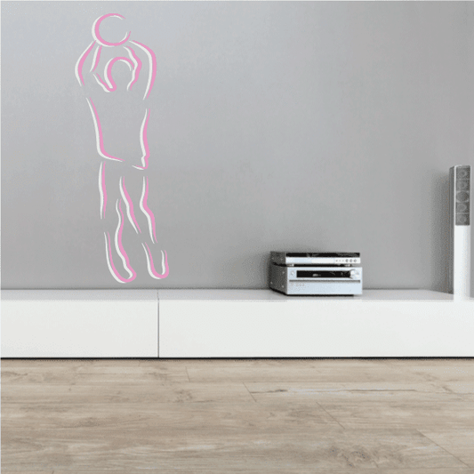 Image of Basketball Wall Decal - Vinyl Sticker - Car Sticker - Die Cut Sticker - CDScolor015