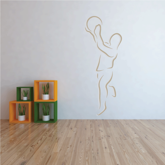 Image of Basketball Wall Decal - Vinyl Sticker - Car Sticker - Die Cut Sticker - CDScolor016