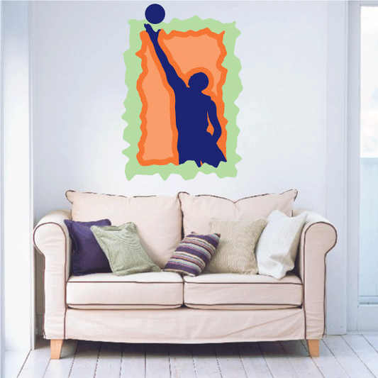Image of Basketball Wall Decal - Vinyl Sticker - Car Sticker - Die Cut Sticker - CDScolor028