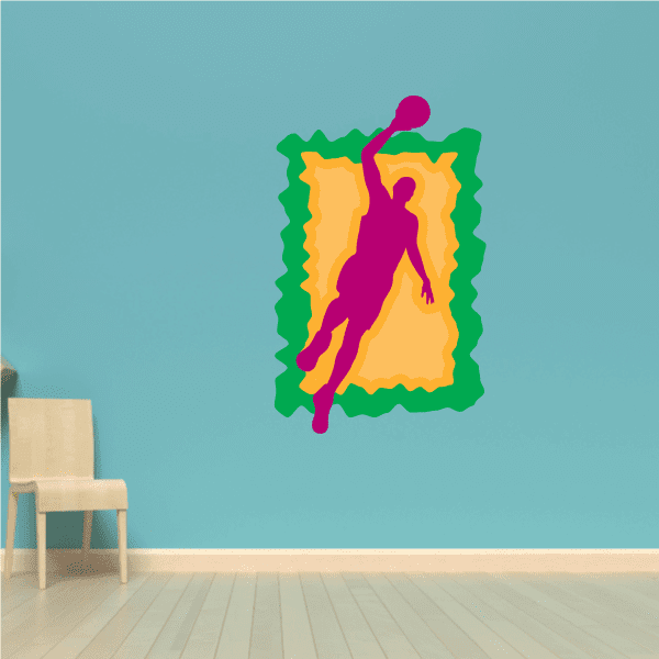 Image of Basketball Wall Decal - Vinyl Sticker - Car Sticker - Die Cut Sticker - CDScolor031