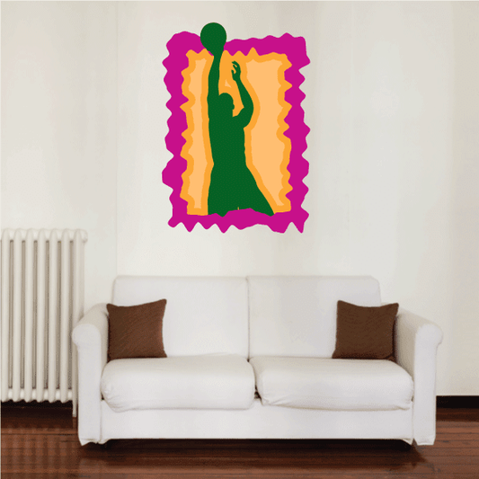 Image of Basketball Wall Decal - Vinyl Sticker - Car Sticker - Die Cut Sticker - CDScolor032