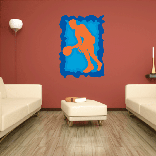 Image of Basketball Wall Decal - Vinyl Sticker - Car Sticker - Die Cut Sticker - CDScolor033
