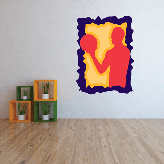 Image of Basketball Wall Decal - Vinyl Sticker - Car Sticker - Die Cut Sticker - CDScolor035
