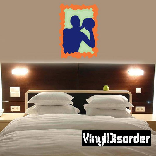 Image of Basketball Wall Decal - Vinyl Sticker - Car Sticker - Die Cut Sticker - CDScolor041