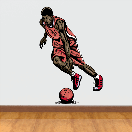 Image of Basketball Wall Decal - Vinyl Sticker - Car Sticker - Die Cut Sticker - CDScolor044