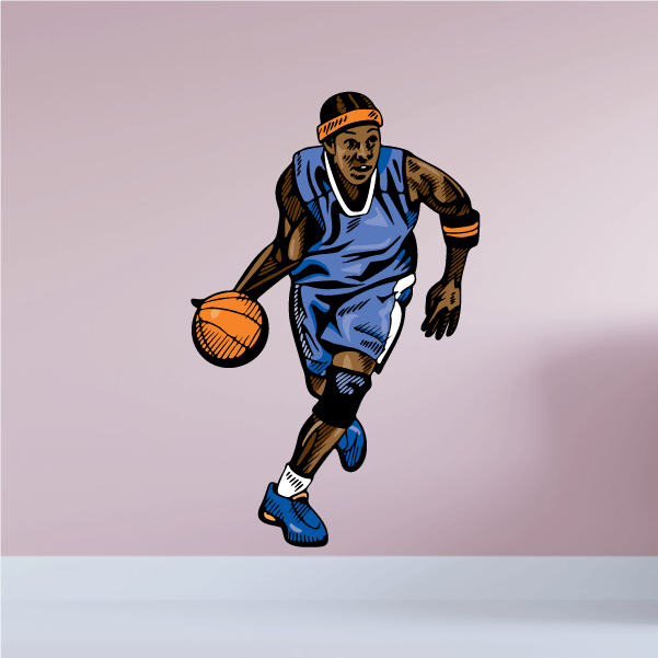 Image of Basketball Wall Decal - Vinyl Sticker - Car Sticker - Die Cut Sticker - CDScolor047