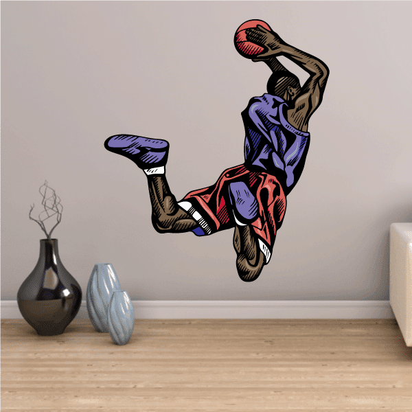 Image of Basketball Wall Decal - Vinyl Sticker - Car Sticker - Die Cut Sticker - CDScolor050