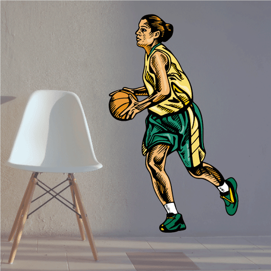 Image of Basketball Wall Decal - Vinyl Sticker - Car Sticker - Die Cut Sticker - CDScolor051