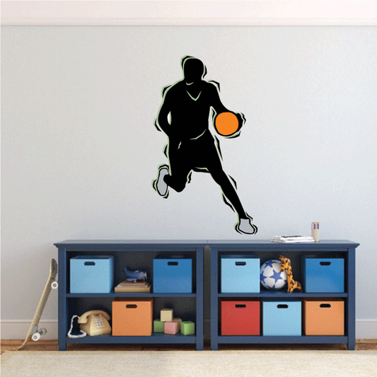 Image of Basketball Wall Decal - Vinyl Sticker - Car Sticker - Die Cut Sticker - CDScolor060