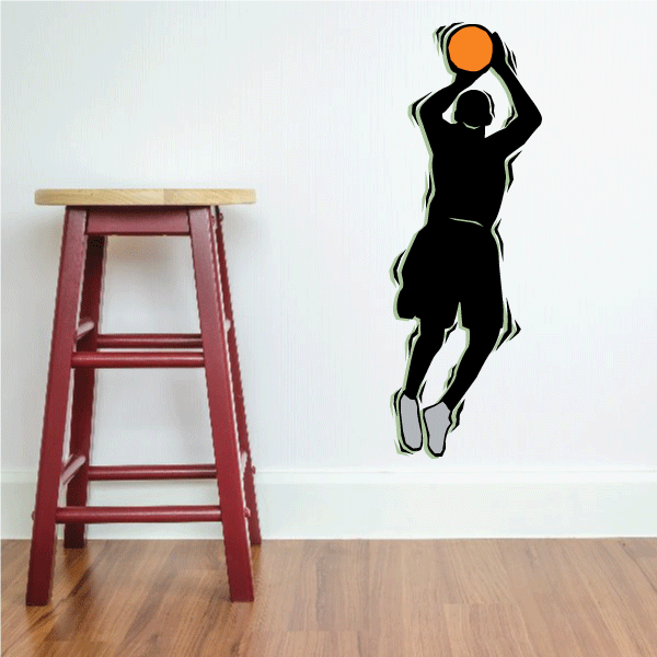 Image of Basketball Wall Decal - Vinyl Sticker - Car Sticker - Die Cut Sticker - CDScolor061