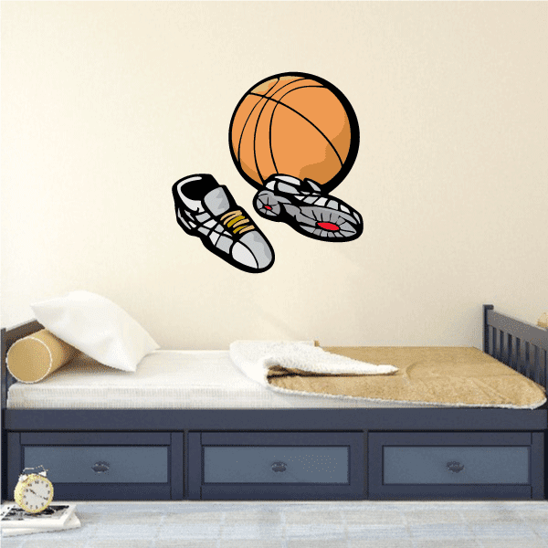 Image of Basketball Wall Decal - Vinyl Sticker - Car Sticker - Die Cut Sticker - CDScolor067
