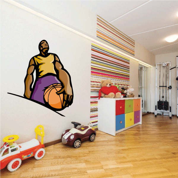 Image of Basketball Wall Decal - Vinyl Sticker - Car Sticker - Die Cut Sticker - CDScolor068