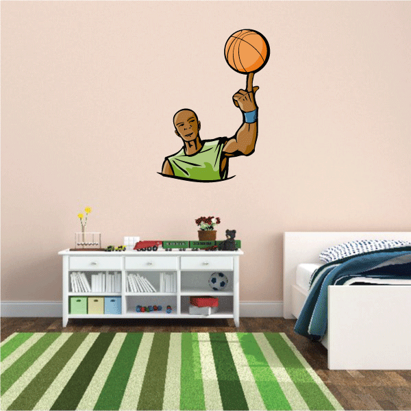 Image of Basketball Wall Decal - Vinyl Sticker - Car Sticker - Die Cut Sticker - CDScolor070