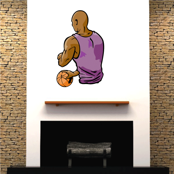 Image of Basketball Wall Decal - Vinyl Sticker - Car Sticker - Die Cut Sticker - CDScolor075