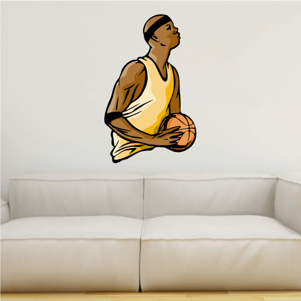 Image of Basketball Wall Decal - Vinyl Sticker - Car Sticker - Die Cut Sticker - CDScolor077