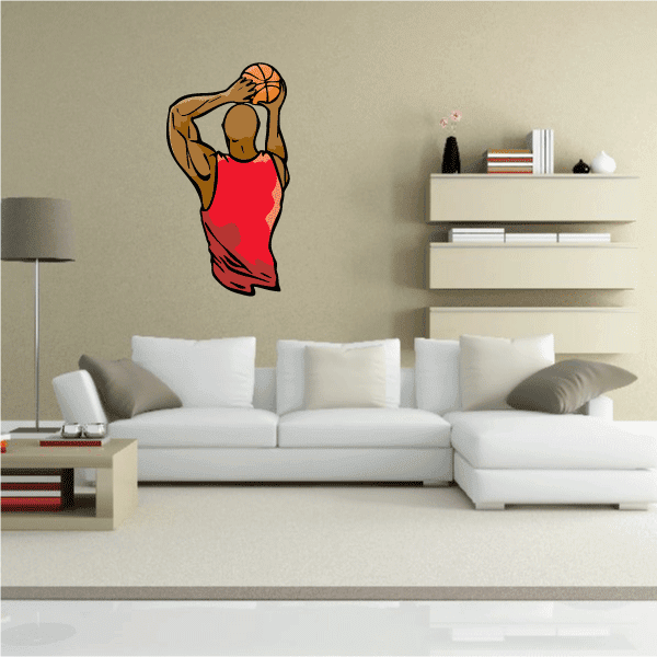 Image of Basketball Wall Decal - Vinyl Sticker - Car Sticker - Die Cut Sticker - CDScolor082