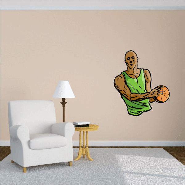 Image of Basketball Wall Decal - Vinyl Sticker - Car Sticker - Die Cut Sticker - CDScolor083