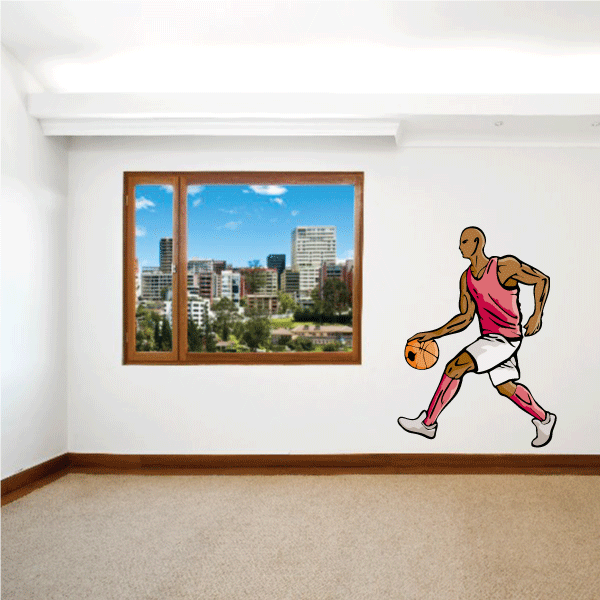 Image of Basketball Wall Decal - Vinyl Sticker - Car Sticker - Die Cut Sticker - CDScolor084