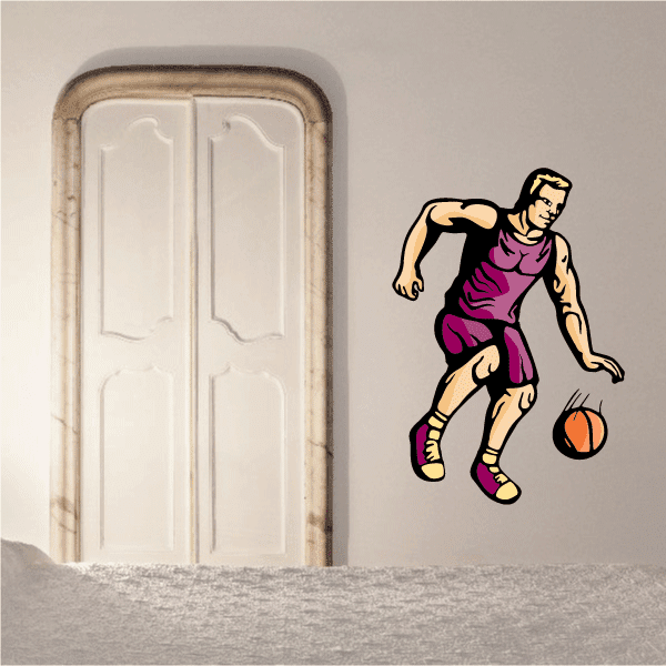 Image of Basketball Wall Decal - Vinyl Sticker - Car Sticker - Die Cut Sticker - CDScolor091