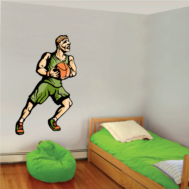 Image of Basketball Wall Decal - Vinyl Sticker - Car Sticker - Die Cut Sticker - CDScolor094