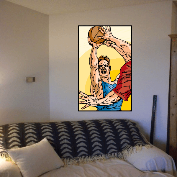 Image of Basketball Wall Decal - Vinyl Sticker - Car Sticker - Die Cut Sticker - CDScolor095