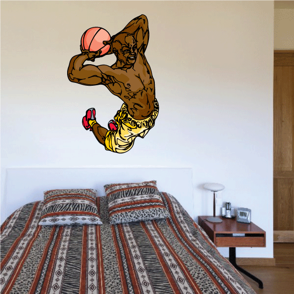 Image of Basketball Wall Decal - Vinyl Sticker - Car Sticker - Die Cut Sticker - CDScolor099