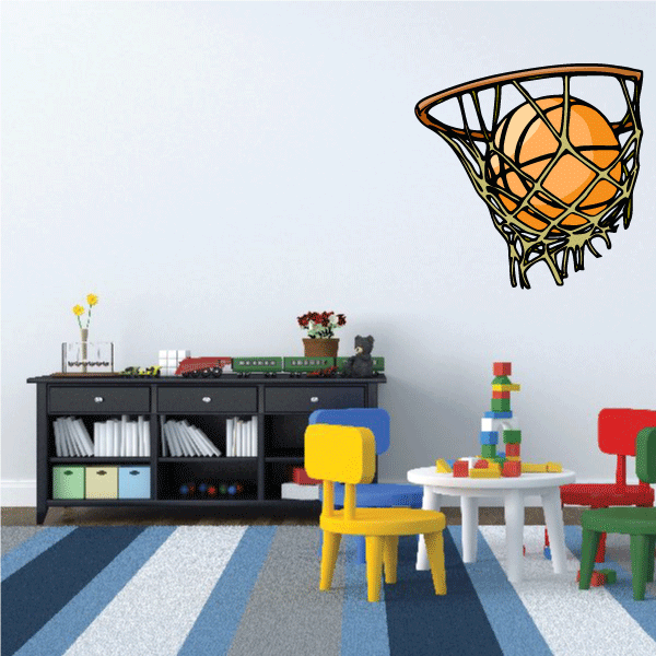 Image of Basketball Wall Decal - Vinyl Sticker - Car Sticker - Die Cut Sticker - CDScolor101