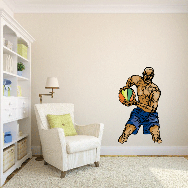 Image of Basketball Wall Decal - Vinyl Sticker - Car Sticker - Die Cut Sticker - CDScolor103