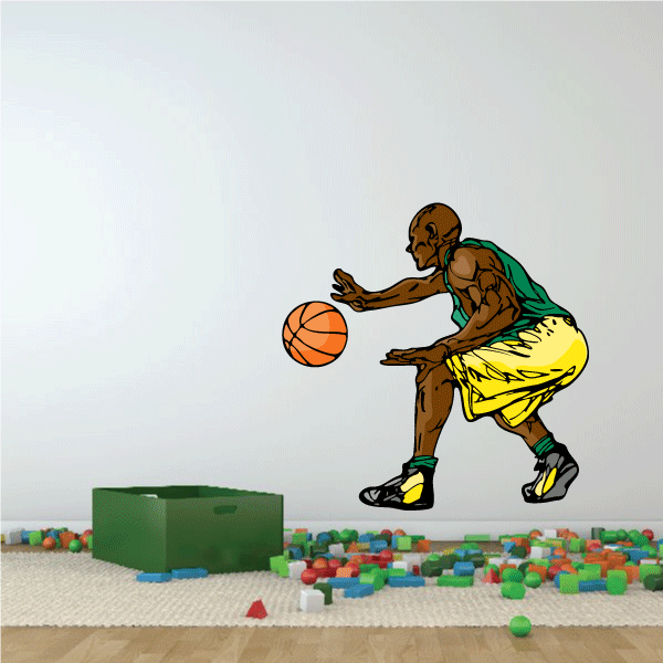 Image of Basketball Wall Decal - Vinyl Sticker - Car Sticker - Die Cut Sticker - CDScolor105