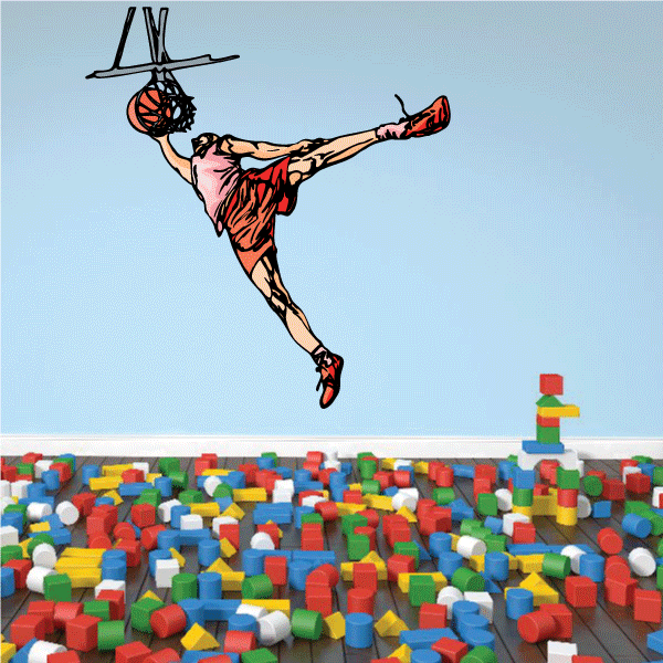 Image of Basketball Wall Decal - Vinyl Sticker - Car Sticker - Die Cut Sticker - CDScolor109