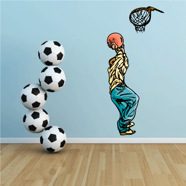 Image of Basketball Wall Decal - Vinyl Sticker - Car Sticker - Die Cut Sticker - CDScolor111