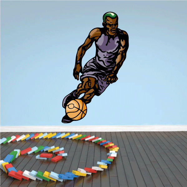 Image of Basketball Wall Decal - Vinyl Sticker - Car Sticker - Die Cut Sticker - CDScolor116